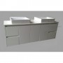 Avalon-1500 PVC Wall Hung Double Bowl Vanity Cabinet Only